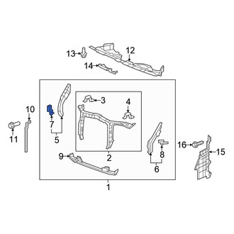 Honda OE - Front Right Headlight Bracket