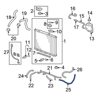 Honda OE - Automatic Transmission Oil Cooler Hose