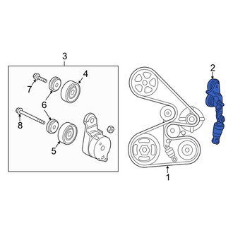 Honda OE - Accessory Drive Belt Tensioner Assembly