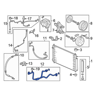 Honda OE - A/C Refrigerant Suction Hose