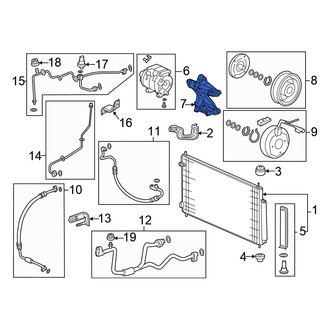 Honda OE - A/C Compressor Bracket