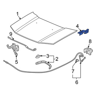 Honda OE - Front Left Hood Hinge