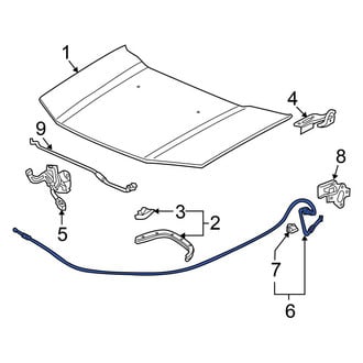 Honda OE - Front Hood Release Cable