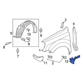 Honda OE - Left Fender Reinforcement Bar