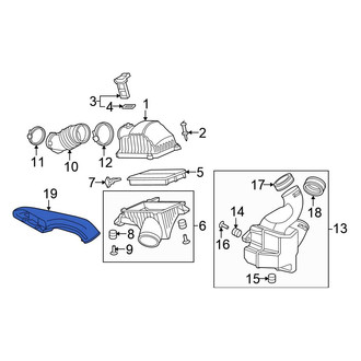 Honda OE - Front Engine Air Intake Hose