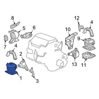 Honda OE - Left Engine Mount