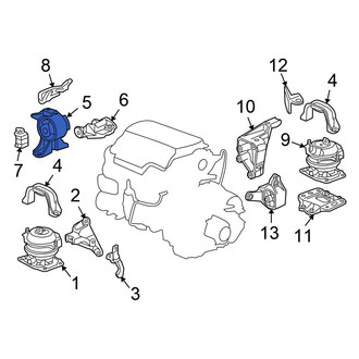 Honda OE - Left Engine Mount
