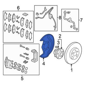 Honda OE - Front Brake Dust Shield