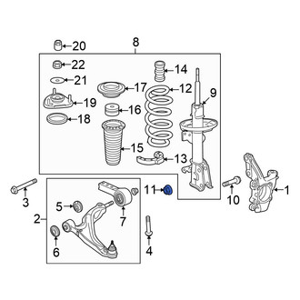 Honda OE - Suspension Strut Nut