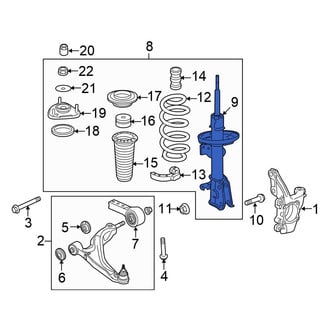 Honda OE - Front Left Suspension Strut