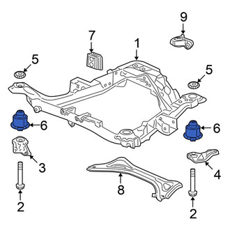 Honda OE - Lower Engine Cradle Insulator