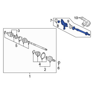 Honda OE - Front CV Intermediate Shaft