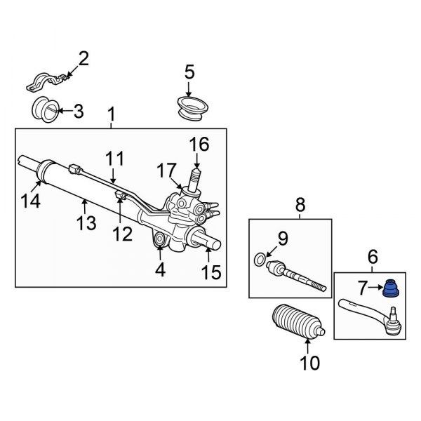 Steering Tie Rod End Boot