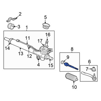 Honda OE - Inner Steering Tie Rod End