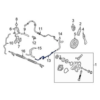 Honda OE - Front Power Steering Line