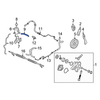 Honda OE - Power Steering Reservoir Hose