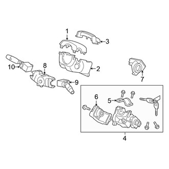 Honda OE - Steering Column - Shroud, Switches & Levers