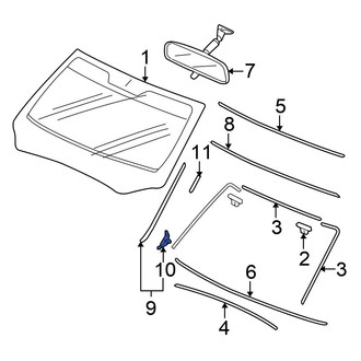 Honda OE - Windshield Molding Clip