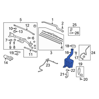 Honda OE - Washer Fluid Reservoir