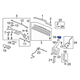 Honda OE - Front Washer Fluid Reservoir Cap