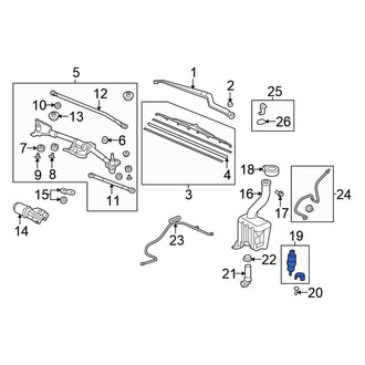 Honda OE - Windshield Washer Pump