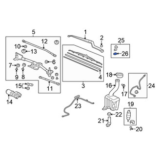 Honda OE - Windshield Washer Nozzle Gasket