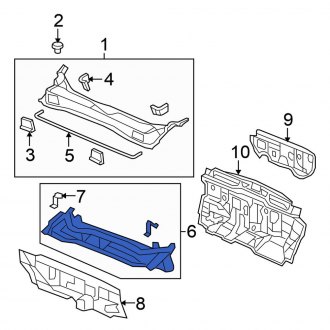 Honda Pilot Cowl Panels & Parts | Vent Grills — CARiD.com