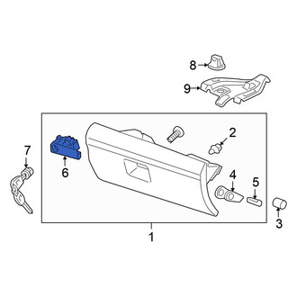 Honda OE - Front Glove Box Latch