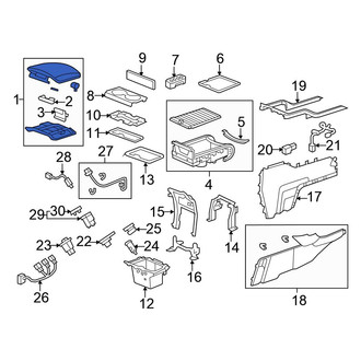 Honda OE - Front Console Armrest