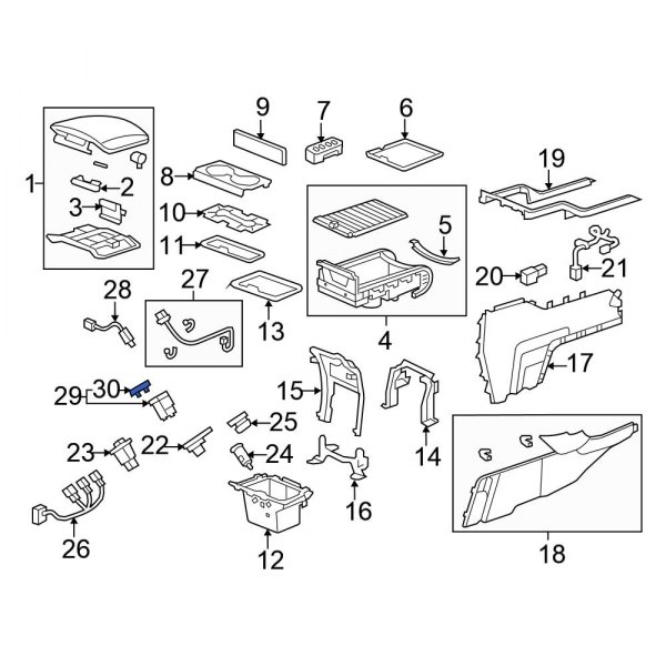 Audio Auxiliary Jack Trim Plate