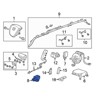 Honda OE - Center Air Bag Impact Sensor