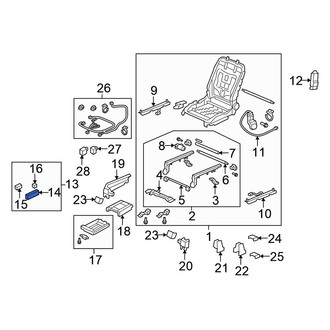 Honda OE - Front Right Power Seat Switch