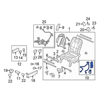 Honda OE - Left Lower Seat Motor