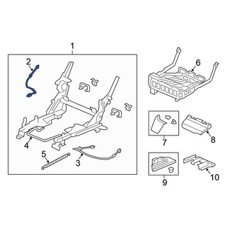 Honda OE - Center Right Folding Seat Release Cable