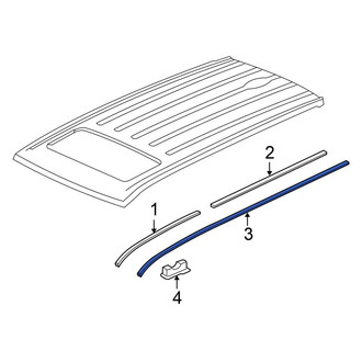 Honda OE - Left Roof Drip Molding