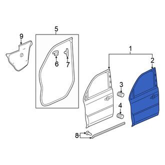 Honda OE - Front Left Outer Door Outer Panel