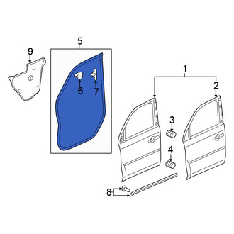 Honda OE - Front Left Door Seal