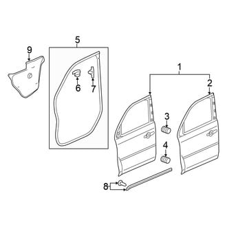 Honda OE - Front Door - Door & Components