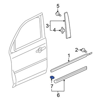 Honda OE - Rear Door Molding Clip