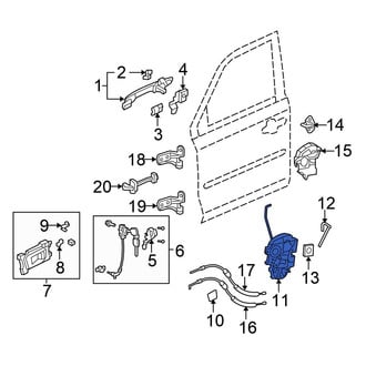 Honda OE - Front Right Door Lock Actuator Motor