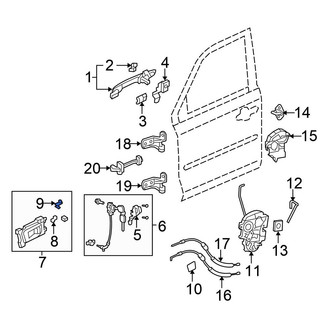 Honda OE - Rear Inner Interior Door Handle Clip