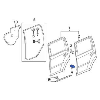 Honda OE - Front Lower Door Stop