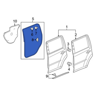 Honda OE - Rear Right Door Seal