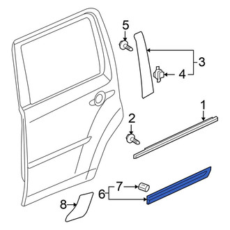 Honda OE - Front Right Door Molding
