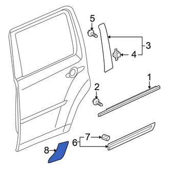 Honda OE - Rear Left Trim Stripe Tape