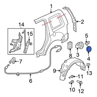 Honda OE - Rear Fuel Filler Door