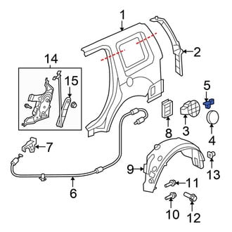 Honda OE - Fuel Door Bumper
