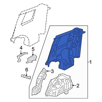Honda OE - Rear Left Outer Quarter Panel