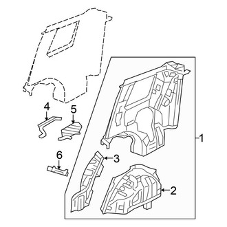 Honda OE - Quarter Panel - Inner Structure
