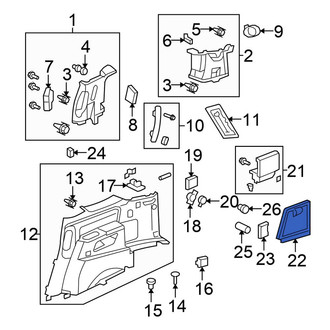 Honda OE - Rear Fuse Box Cover